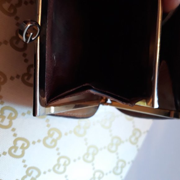 GUCCI 1980's Black Coin Wallet Small - Picture 14 of 15